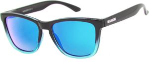 BOOZEFACE II GLOSS BLACK FADE CLEAR BLUE BLUE POLARIZED