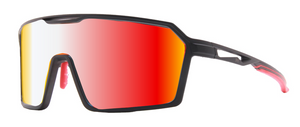 HYPERION MATTE BLACK CLEAR TRANSLUCENT RUBY PHOTOCHROMIC UV400 RX PRSCRIPTION SUNGLASSES