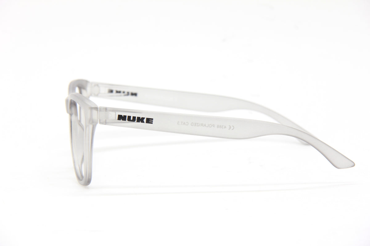 BOOZEFACE II FROSTED GREY PRESCRIPTION EYEGLASSES - NUKE OPTICS