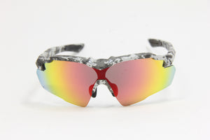 2025 STINGER SNOW CAMO RUBY FIRE POLARIZED RX PRESCRIPTION SUNGLASSES