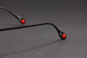 NITE NUKE TITANIUM MATTE BLACK SILVER HALF RIM PRESCRIPTION EYEGLASSES SPECTACLES