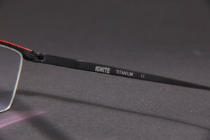IGNITE NUKE TITANIUM MATTE BLACK SILVER PRESCRIPTION EYEGLASSES SPECTACLES