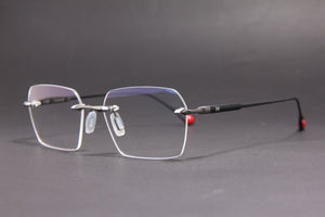 TITAN NUKE TITANIUM GUN MATTE BLACK RIMLESS PRESCRIPTION EYEGLASSES SPECTACLES