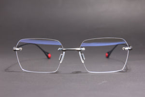 TITAN NUKE TITANIUM GUN MATTE BLACK RIMLESS PRESCRIPTION EYEGLASSES SPECTACLES