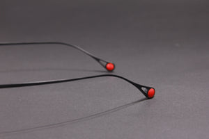 GRAVITY NUKE TITANIUM MATTE BLACK HALF RIM PRESCRIPTION EYEGLASSES SPECTACLES