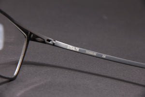 STEALTH NUKE TITANIUM GUN RECTANGLE PRESCRIPTION EYEGLASSES SPECTACLES