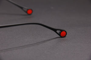 RADAR NUKE TITANIUM MATTE BLACK SILVER HALF RIM PRESCRIPTION EYEGLASSES SPECTACLES