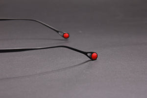 ZERO NUKE TITANIUM MATTE BLACK GOLD HALF RIM PRESCRIPTION EYEGLASSES SPECTACLES