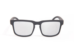 ORACLE MATTE BLACK SILVER SKULL PRINT POLARIZED SUNGLASSES