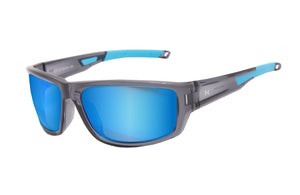 SPECTRAL CLEAR GREY BLUE POLARIZED UV400 SUNGLASSES