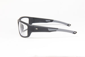 SPECTRAL Z87.1 MATTE BLACK GREY TIP CLEAR Z87.1