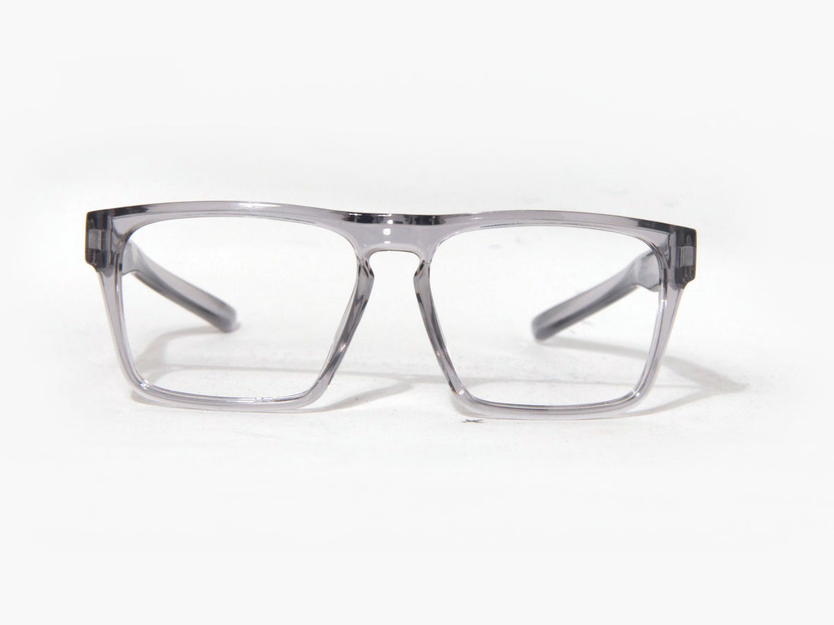 DART Transparent Grey Eyeglasses with measurements