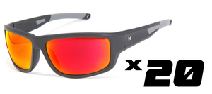 (BULK PURCHASE) 20*SETS SPECTRAL Z87.1 MATTE BLACK GREY TIP RUBY FIRE Z87.1 (Copy)