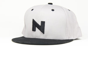 2023 NUKE SNAP BACK BLACK GREY CAP N LOGO - NUKE OPTICS