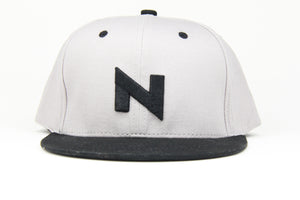2023 NUKE SNAP BACK BLACK GREY CAP N LOGO - NUKE OPTICS