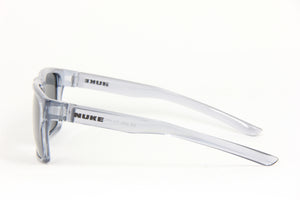 DART CLEAR TRANSPARENT GREY BLACK POLARIZED SUNGLASSES - NUKE OPTICS
