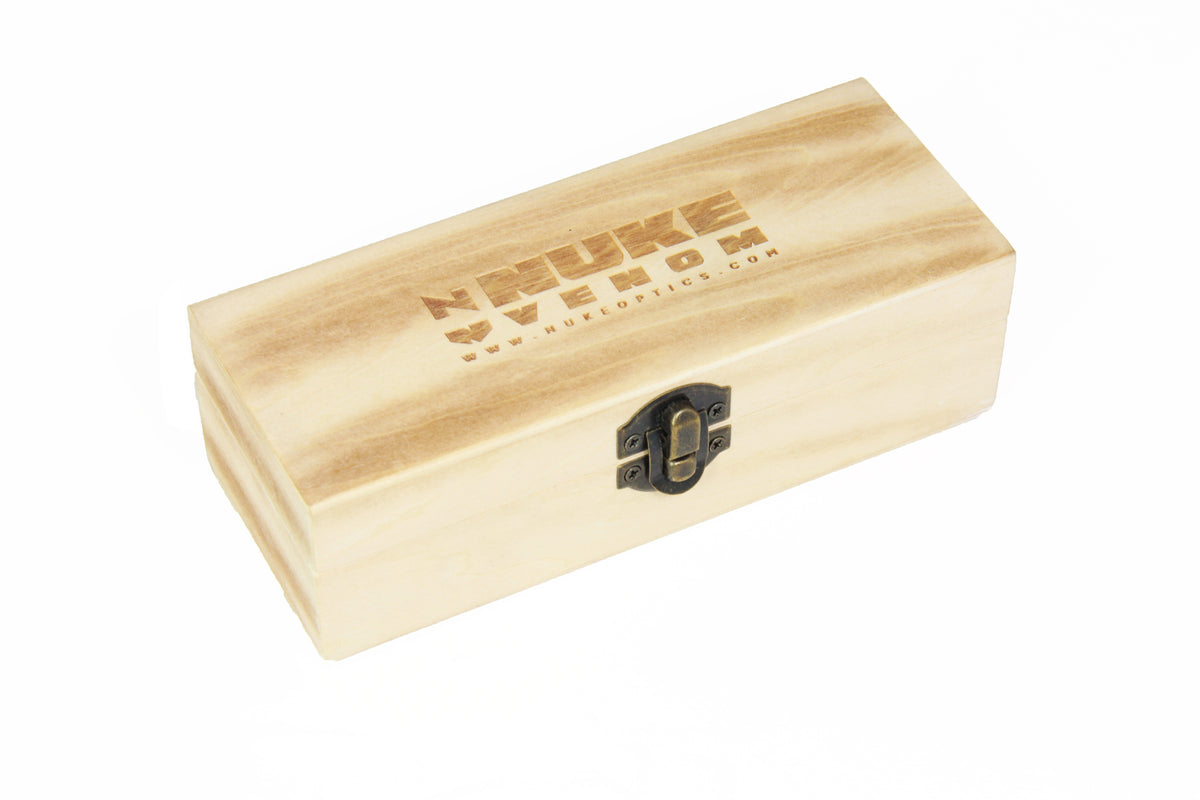 NEW PINE WOOD HANDCRAFTED NUKE LASERED GIFT CASE RECTANGLE
