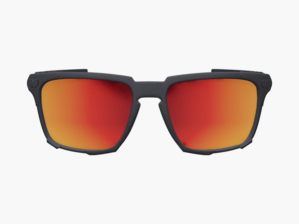 OUTLAW GHOST modular sunglasses, Ruby Fire polarized lenses, front view