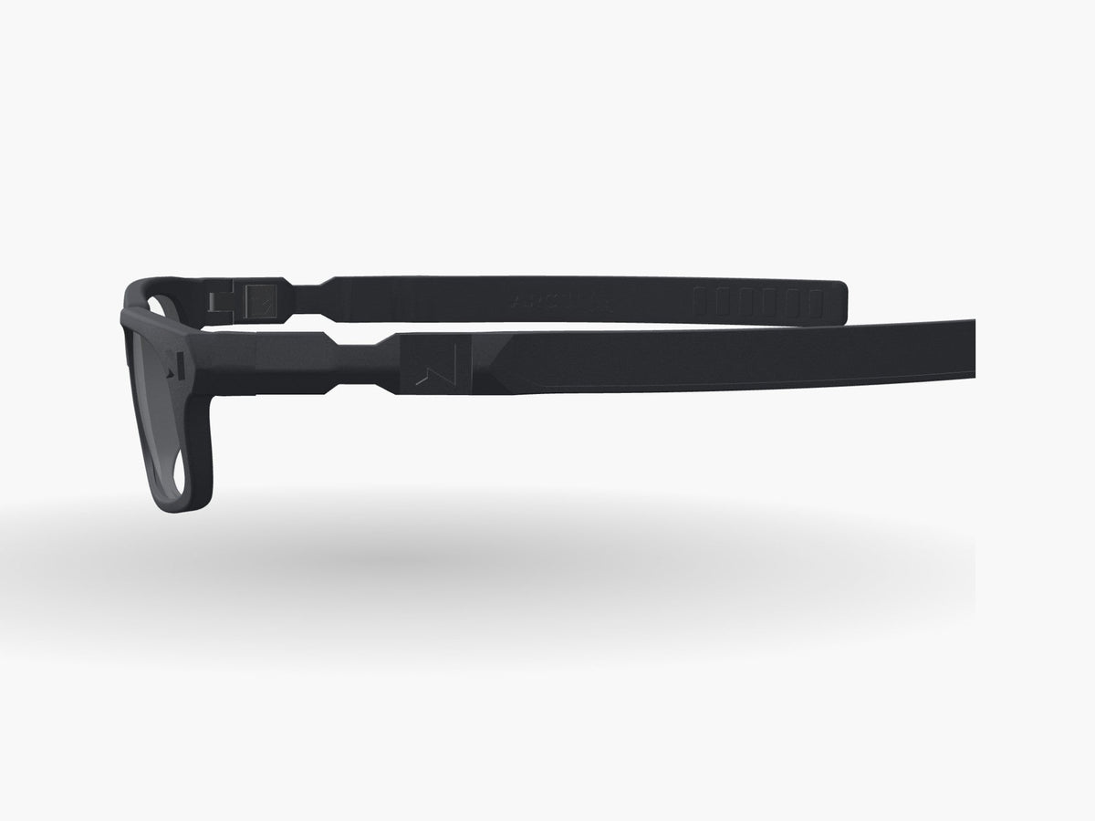 Origin modular prescription frame, side view