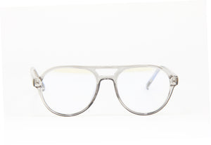 NUKE ATLAS AVIATOR TRANSPARENT GREY PRESCRIPTION EYEGLASSES