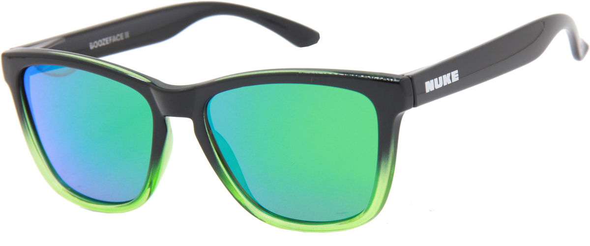 BLACK FRIDAY SPECIALS ANY 2 FOR $99 BOOZEFACE II BLACK FADE GREEN GREEN POLARIZED SUNGLASSES (Copy)