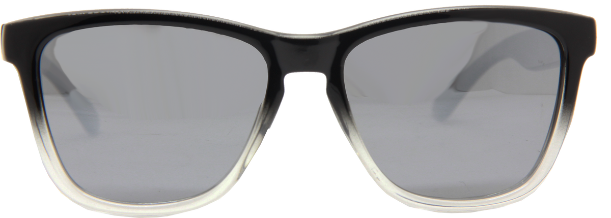 BOOZEFACE II GLOSS BLACK FADE CLEAR SILVER POLARIZED