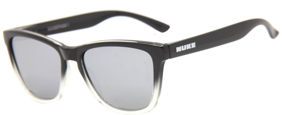 BOOZEFACE II GLOSS BLACK FADE CLEAR SILVER POLARIZED