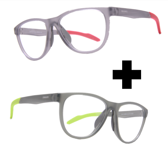 COMBO DEAL SOLAR FROSTED GREY LIME + SOLAR FROSTED GREY RED