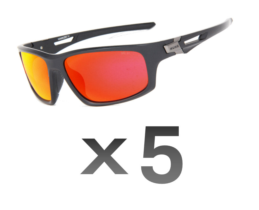 2024 (BULK PURCHASE 5 UNITS) HAWK Z87.1 MATTE BLACK RUBY FIRE Z87.1