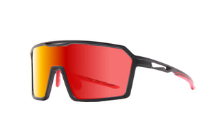 HYPERION MATTE BLACK RUBY PHOTOCHROMIC UV400 RX PRSCRIPTION SUNGLASSES