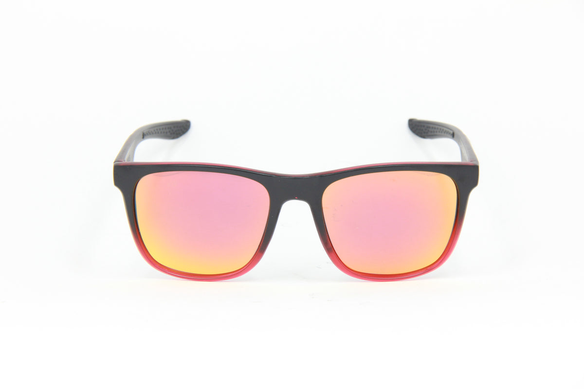 OUTLET HADES MATTE BLACK FROSTED RED RUBY POLARIZED SUNGLASSES