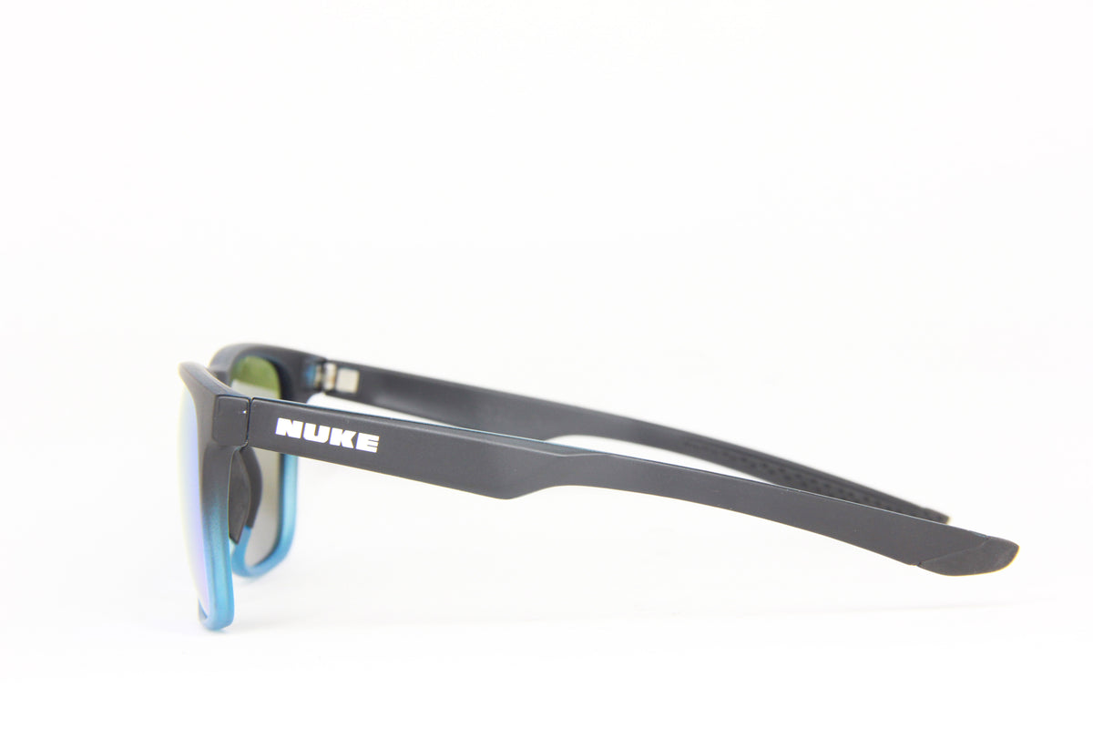OUTLET HADES MATTE BLACK FROSTED BLUE BLUE POLARIZED SUNGLASSES