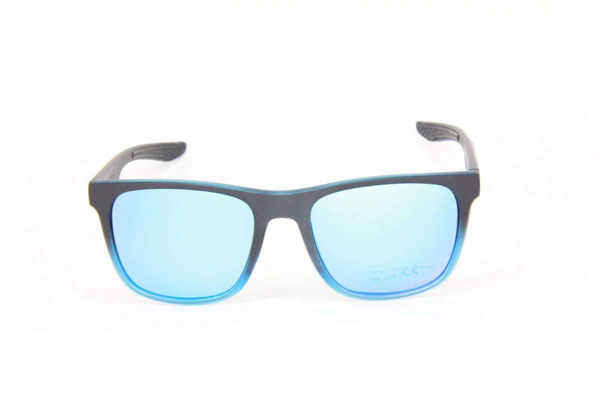 OUTLET HADES MATTE BLACK FROSTED BLUE BLUE POLARIZED SUNGLASSES