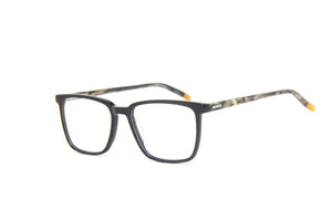 2024 NUKE N14 TRIPLE RECTANGLE GLOSS BLACK LIGHT BROWN OYSTER SHELL PRESCRIPTION EYEGLASS