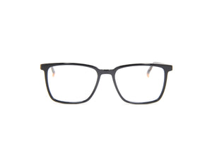 OUTLET NUKE N14 TRIPLE RECTANGLE GLOSS BLACK LIGHT BROWN OYSTER SHELL PRESCRIPTION EYEGLASS
