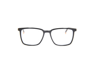 2024 NUKE N14 TRIPLE RECTANGLE GLOSS BLACK LIGHT BROWN OYSTER SHELL PRESCRIPTION EYEGLASS