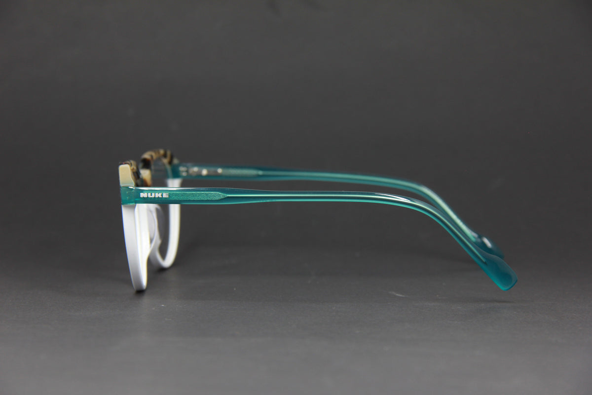 OUTLET NUKE N11 TRIPLE WAY GLOSS WHITE TORTOISE SAND BROWN GREEN TRANSPARENT PRESCRIPTION EYEGLASS