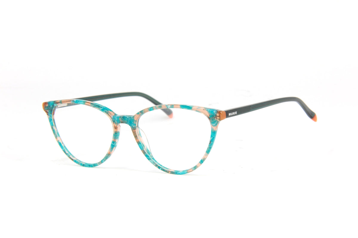2024 NUKE CATEYE  N12 TRIPLE WAY BLUE TRANSPARENT ORANGE PRESCRIPTION EYEGLASS