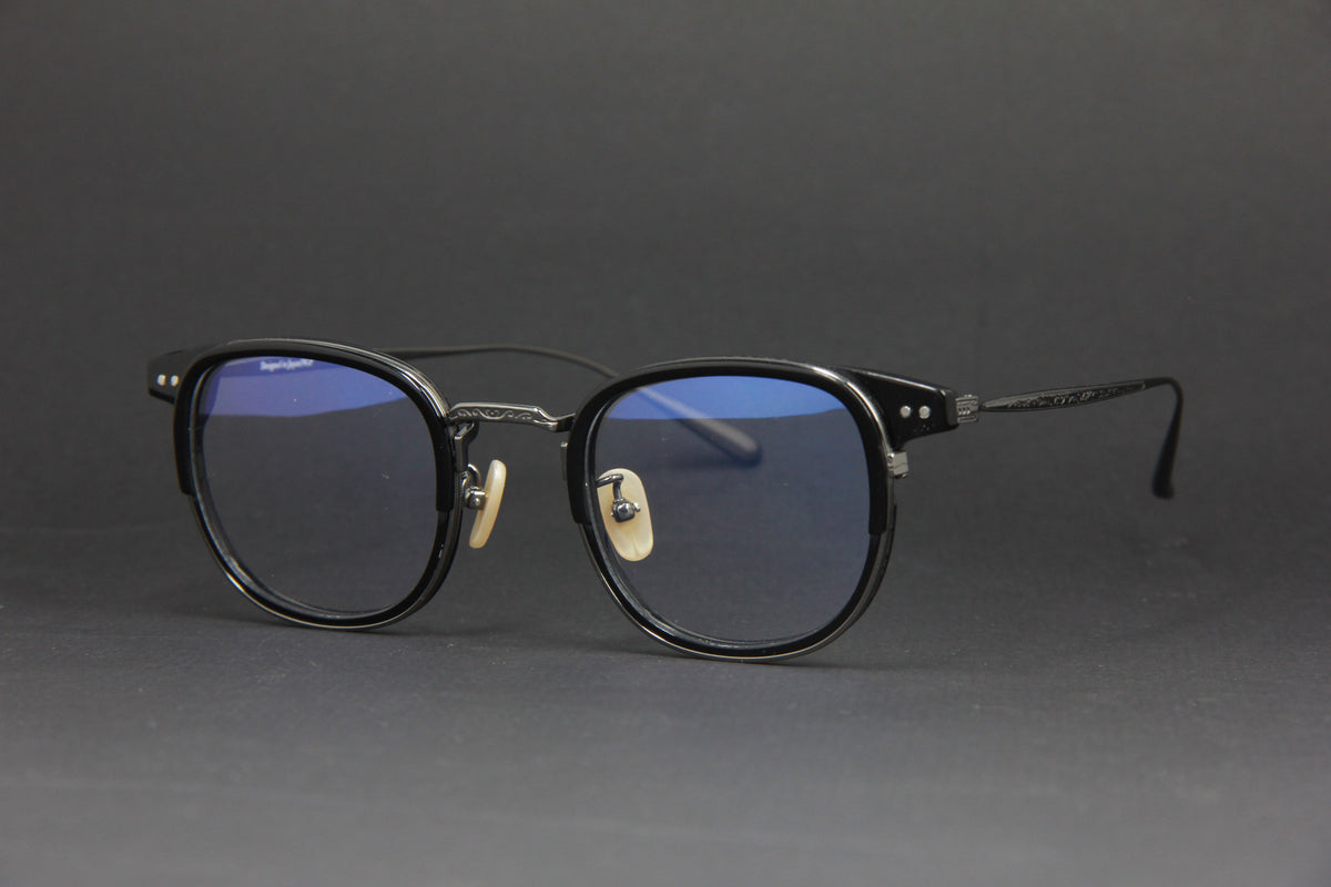 2024 NUKE TALOS TITANIUM/ACETATE BLACK SILVER EYEGLASSES (HANDCRAFTED EDITION)