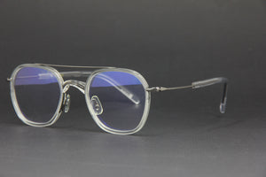 2024 NUKE MARS TITANIUM CLEAR ACETATE ROUND EYEGLASSES (HANDCRAFTED EDITION)