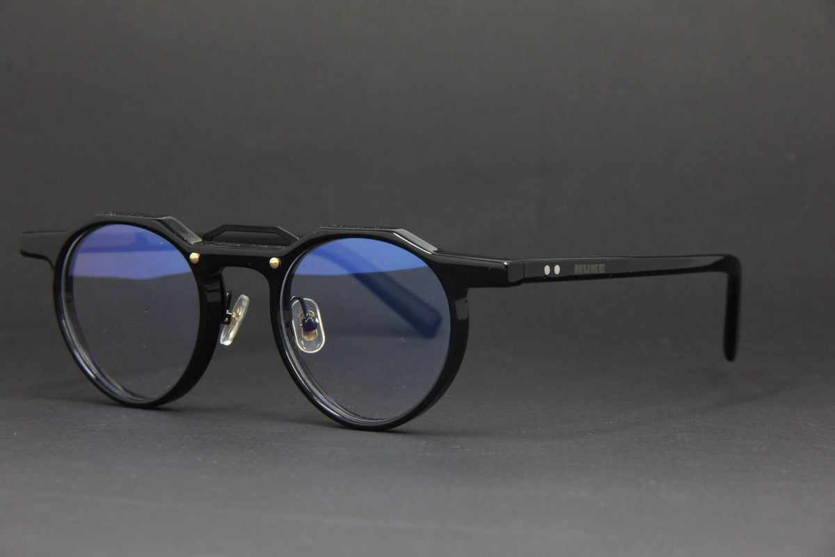 2024 NUKE SPACE ACETATE ROUND  GLOSS BLACK EYEGLASSES (HANDCRAFTED EDITION)