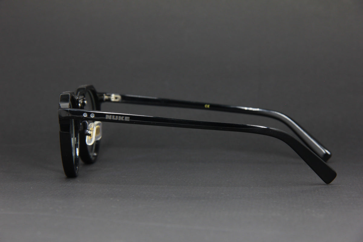 2024 NUKE SPACE ACETATE ROUND  GLOSS BLACK EYEGLASSES (HANDCRAFTED EDITION)