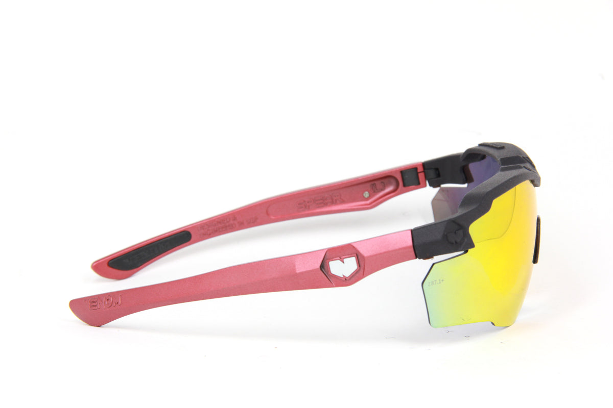 STINGER Z87.1 GRAPHITE BLACK SPEAR METALLIC BRONZE RED RUBY FIRE Z87.1 EX LENSES (2024)