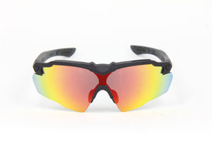 STINGER Z87.1 GRAPHITE BLACK SPEAR MATTE CARBON FIBER PRINT RUBY FIRE Z87.1 EX LENSES (2024)