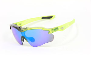 STINGER Z87.1 LUMINOUS GREEN FADE BLACK SPEAR LUMINOUS GREEN BLUE Z87.1 LENSES (2024)