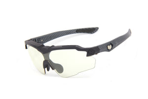 STINGER Z87.1 GRAPHITE BLACK SPEAR MATTE CARBON FIBER PRINT CLEAR Z87.1  LENSES (2024)