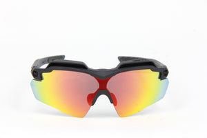 STINGER PRO GRAPHITE BLACK SPEAR MATTE CARBON FIBER PRINT Z87.1 RUBY FIRE EX LENSES (2024)