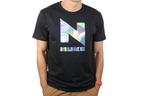 BF SIZE M  NUKE HOLOGRAPHIC REFLECTION BLACK T-SHIRT (2024)