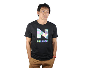 BF SIZE M  NUKE HOLOGRAPHIC REFLECTION BLACK T-SHIRT (2024)