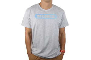 NUKE STEALTH BLUE LOGO HEATHER GREY TSHIRT(2024)